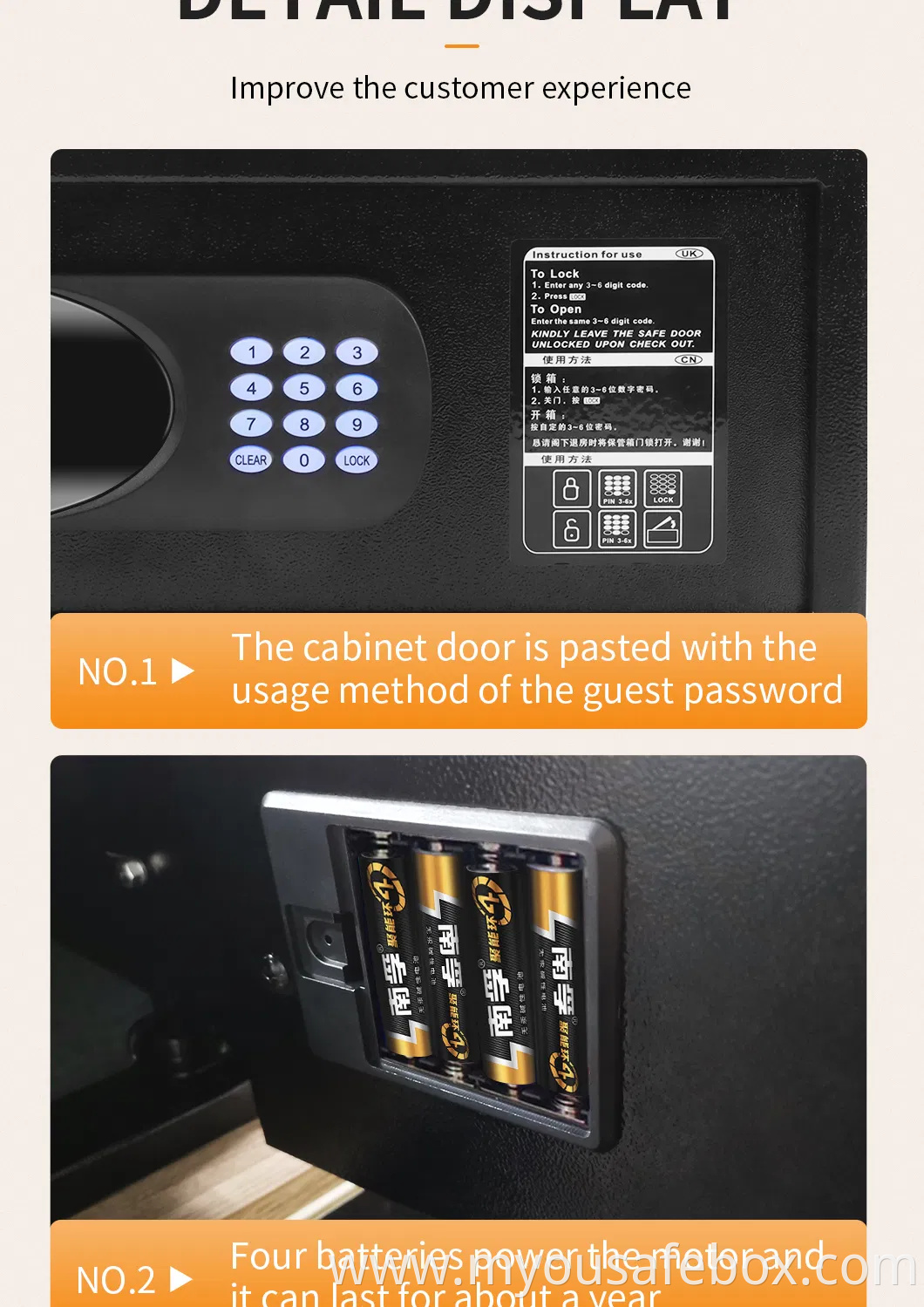 Premium Digital Hotel Safes for Home and Office Security